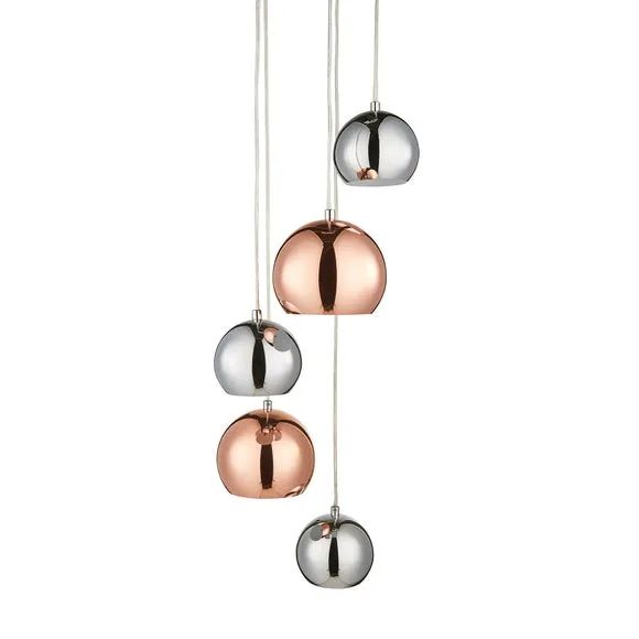 Sora Metallic 5 Light Cluster Ceiling Light 5