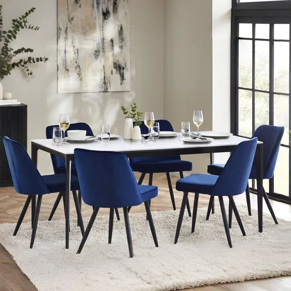 Miami 4 Seater Rectangular Dining Table, Stone