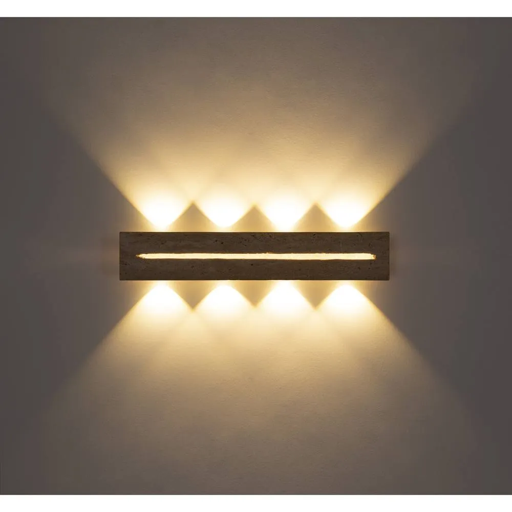 Netlighting Rojas Rectangle Integrated LED Flush Wall Lamp Matt White 3000K 5