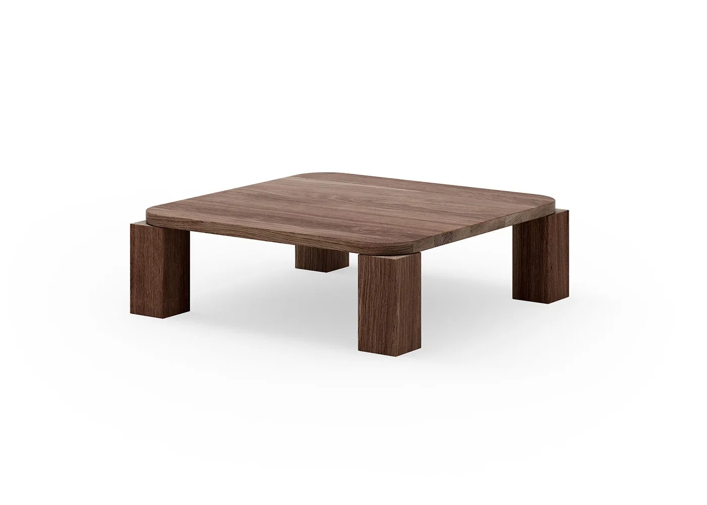 New Works Atlas Coffee Table Fumed Oak 82 x 82cm 1