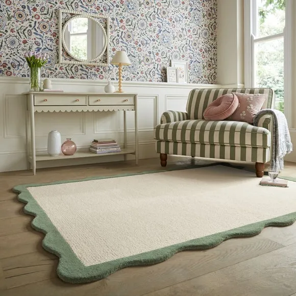 Bonnie Scallop Wool Rug 1