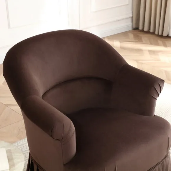 Goldie Frill Velvet Accent Chair 3