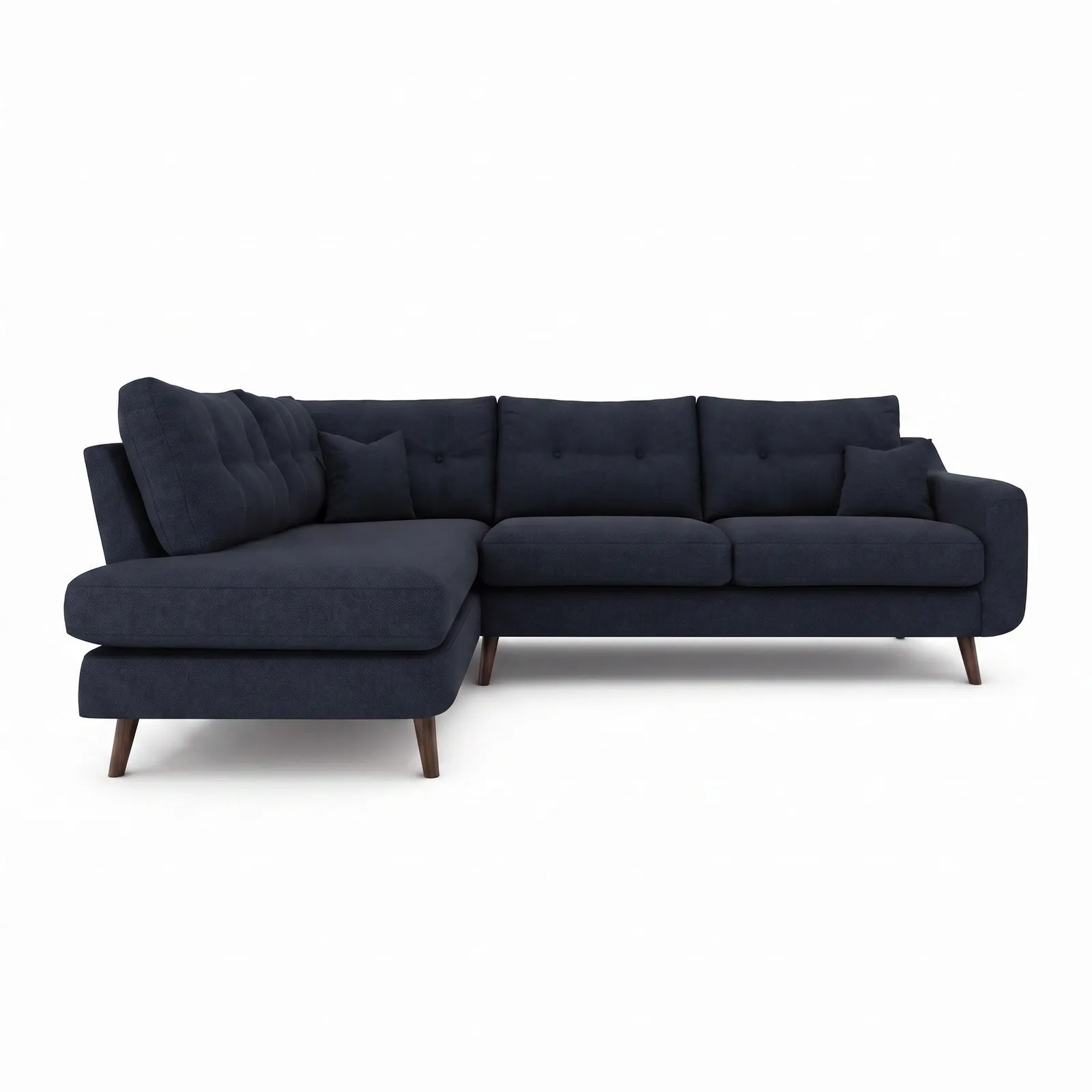Myers Corner Group Left Corner Sofa, Navy Fabric | Barker & Stonehouse 2