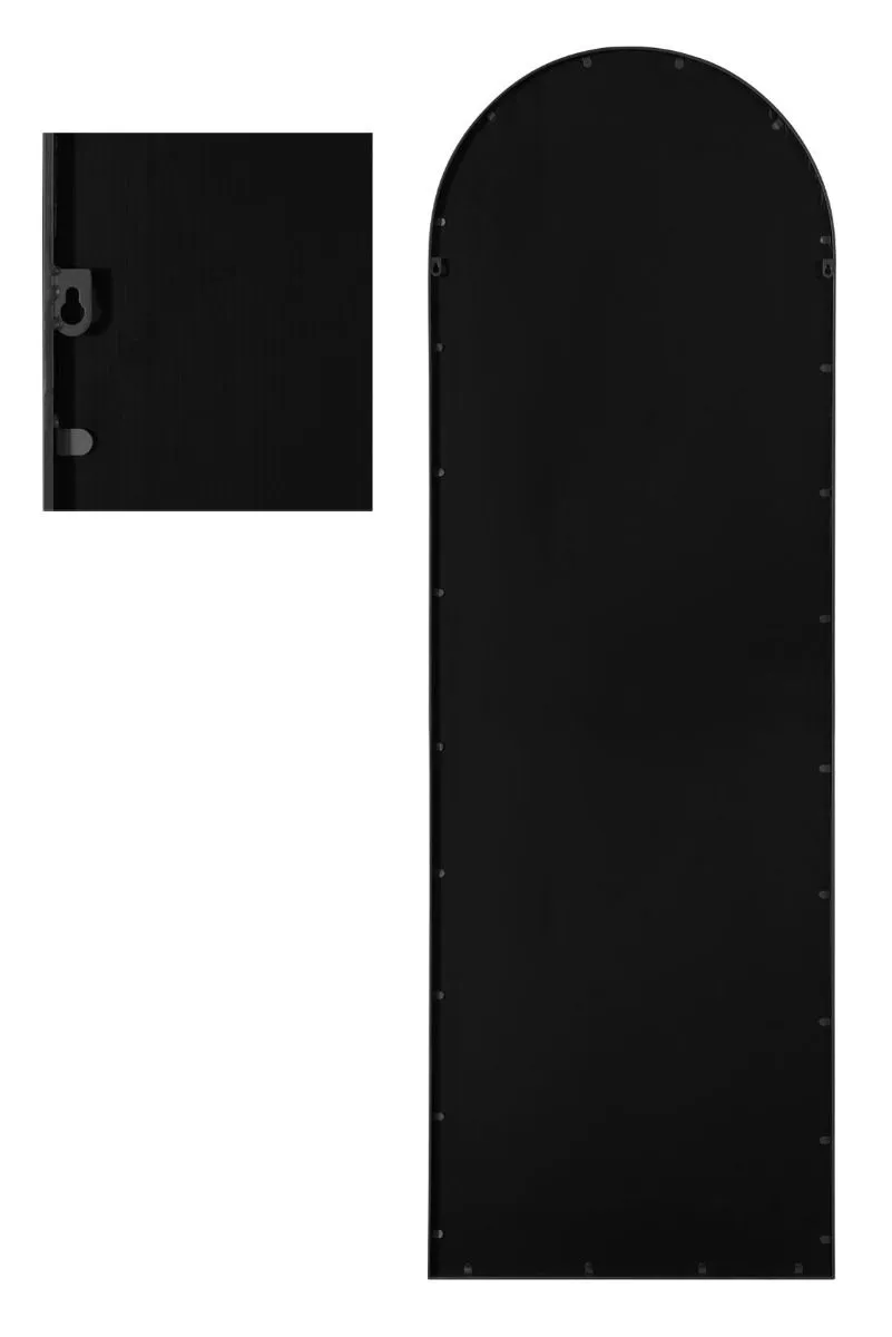 MirrorOutlet Black Metal Framed Arched Garden Wall or Fence Mirror (174CM X 85CM) 5