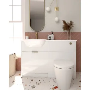 Wickes Broxwood Soft White Standard Depth Toilet Unit - 600mm 2