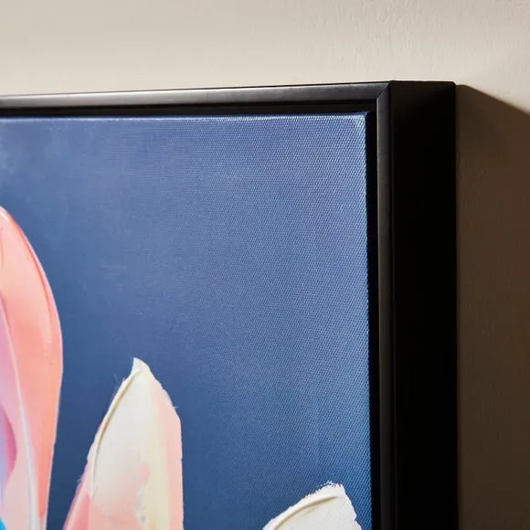 Flower Hand Finished Framed Canvas 2