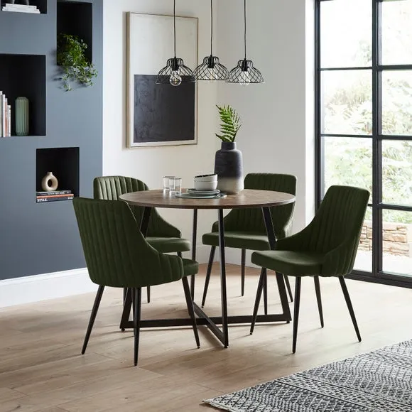 Shea Set of 2 Dining Chairs, Faux Leather 2
