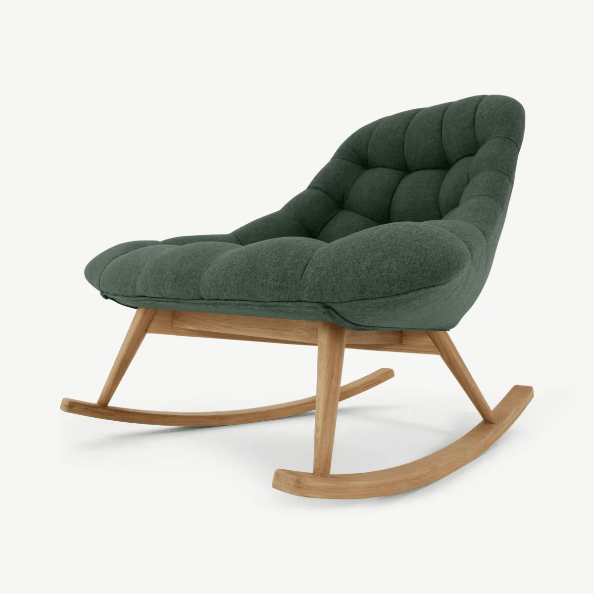 Kolton Rocking Chair, Woodland Green Fabric