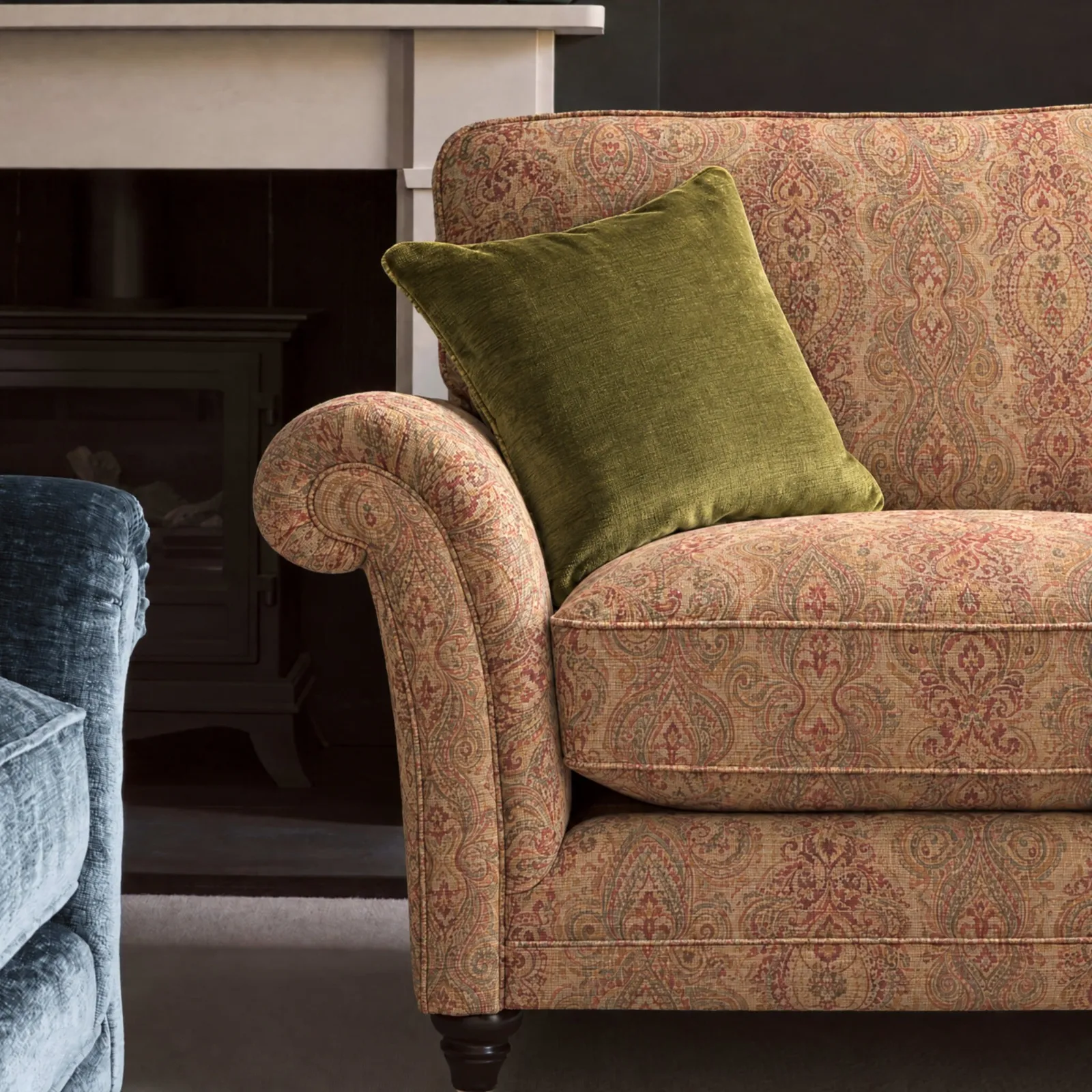 Parker Knoll Burghley Large 2 Seater Sofa Fabric | Barker & Stonehouse 3