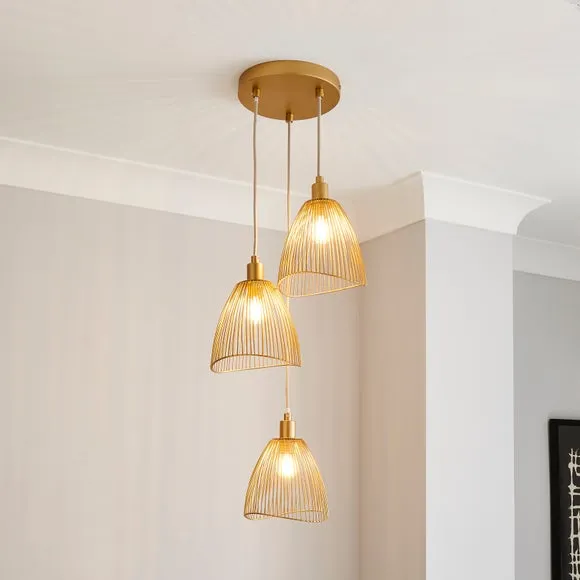 Elements Jaula 3 Light Cluster Ceiling Light 1