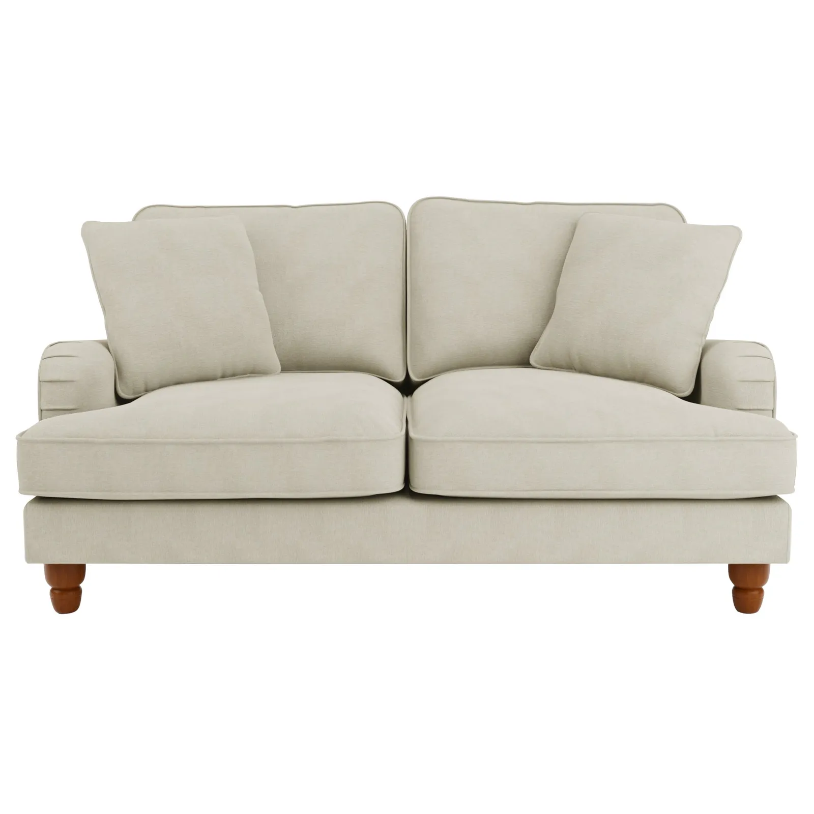 Beatrice Natural Luna Fabric 2 Seater Sofa