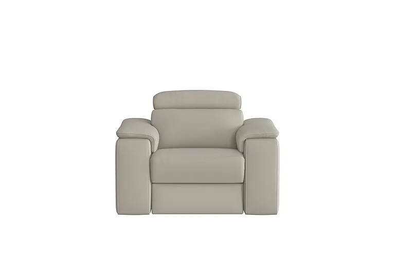 Davide Leather Armchair - Torello Tortora