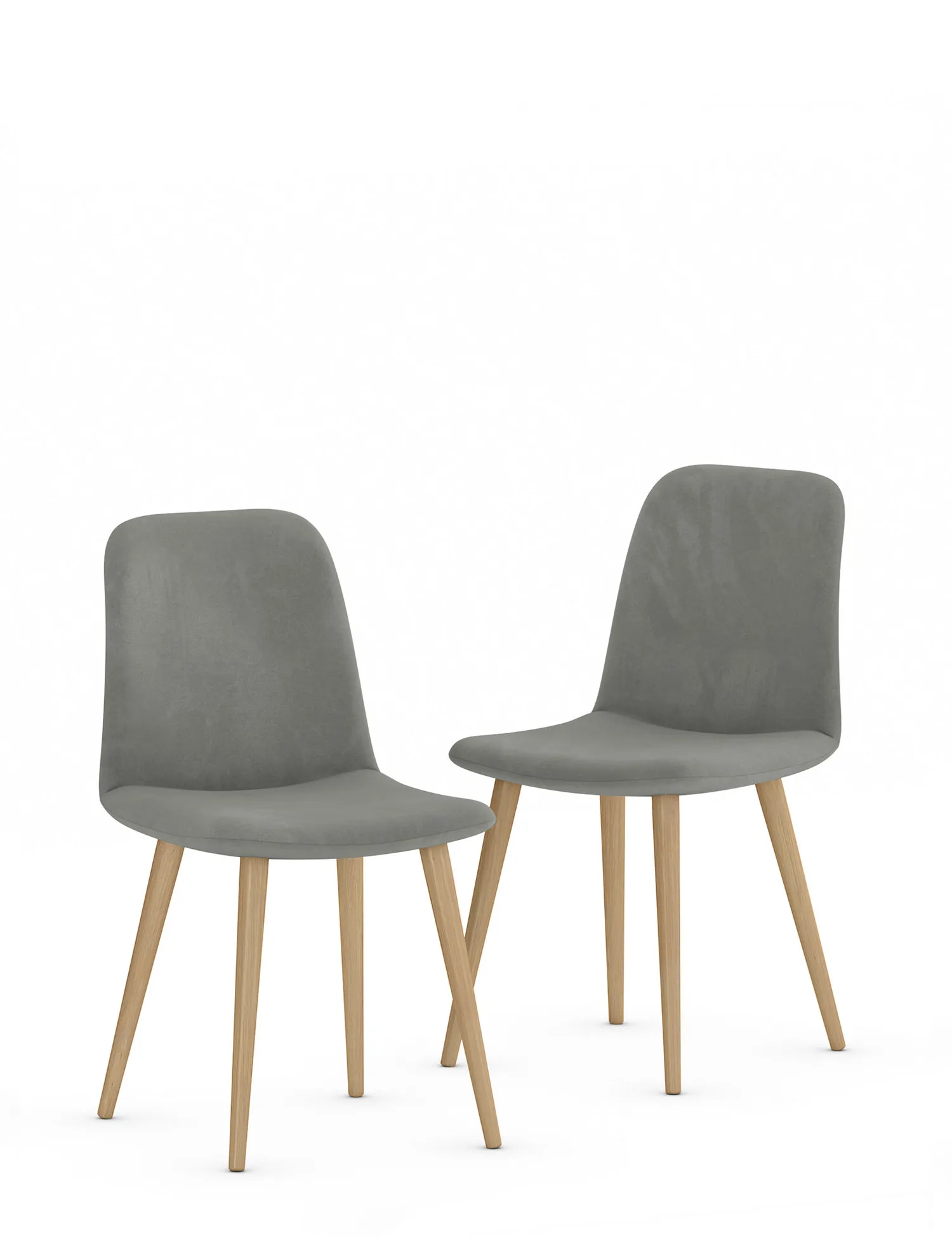 M&S Loft Set of 2 Fabric Dining Chairs