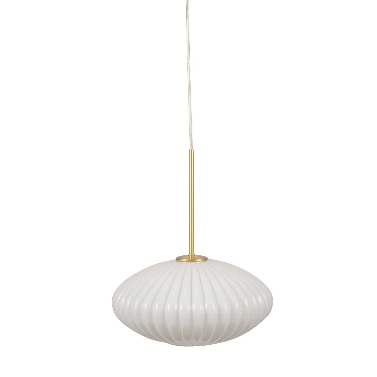 White Oval Pendant Light Glass | Barker & Stonehouse