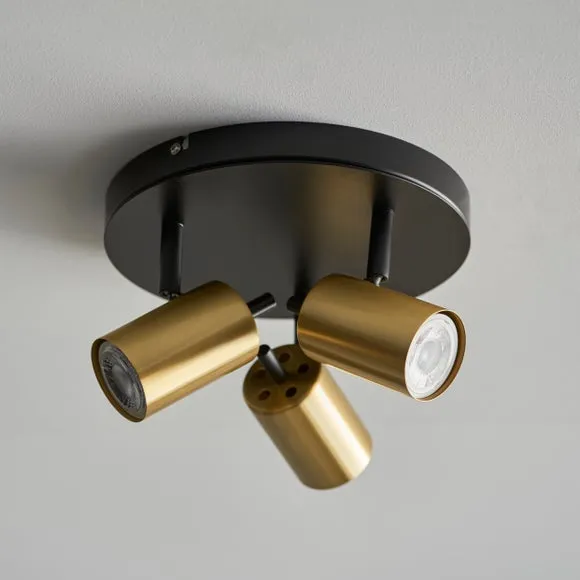 Carter 3 Light Semi Flush Spotlight 2