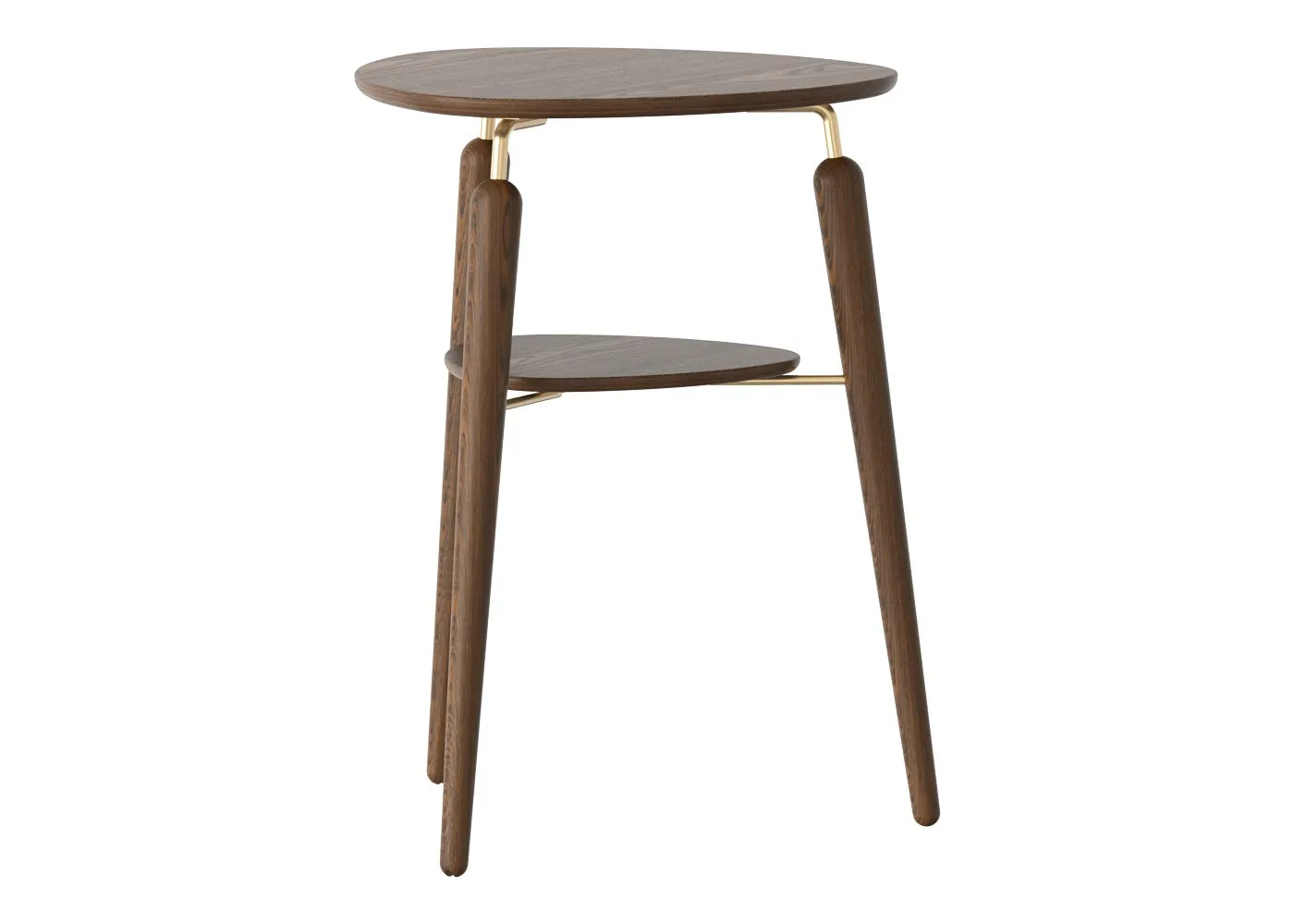 Umage My Spot Side Table in Dark Oak & Brass