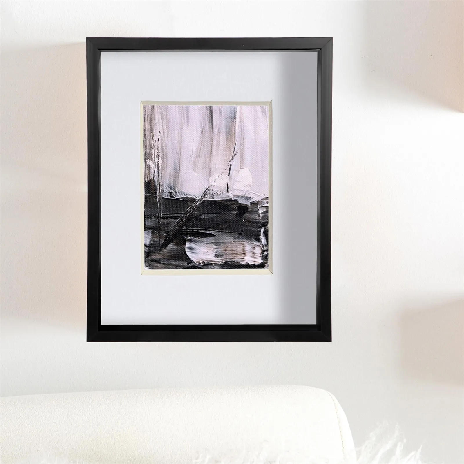 Nicola Spring 8" x 10" 3D Deep Box Photo Frames - 4" x 6" Mount - Black - Pack of 5 in White 6