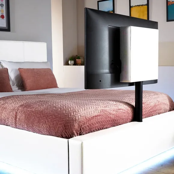 XR Living Ava TV Bed with LED Lights and TV Mount 2