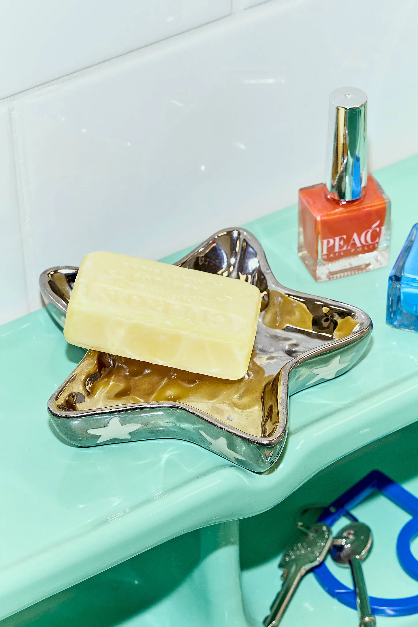 Star Chrome Soap Dish - Silver