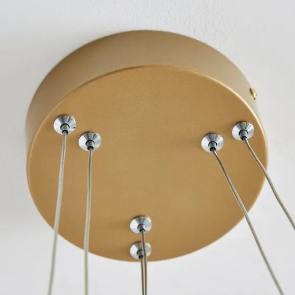 Puddle Double Hoop 2 Light Adjustable LED Ceiling Light 4