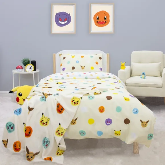 Pokemon Character Duvet Cover & Pillowcase Set