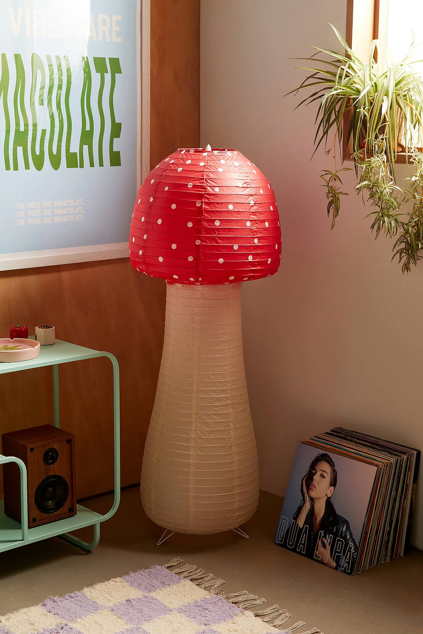 Mushroom Floor Lamp - Red 2