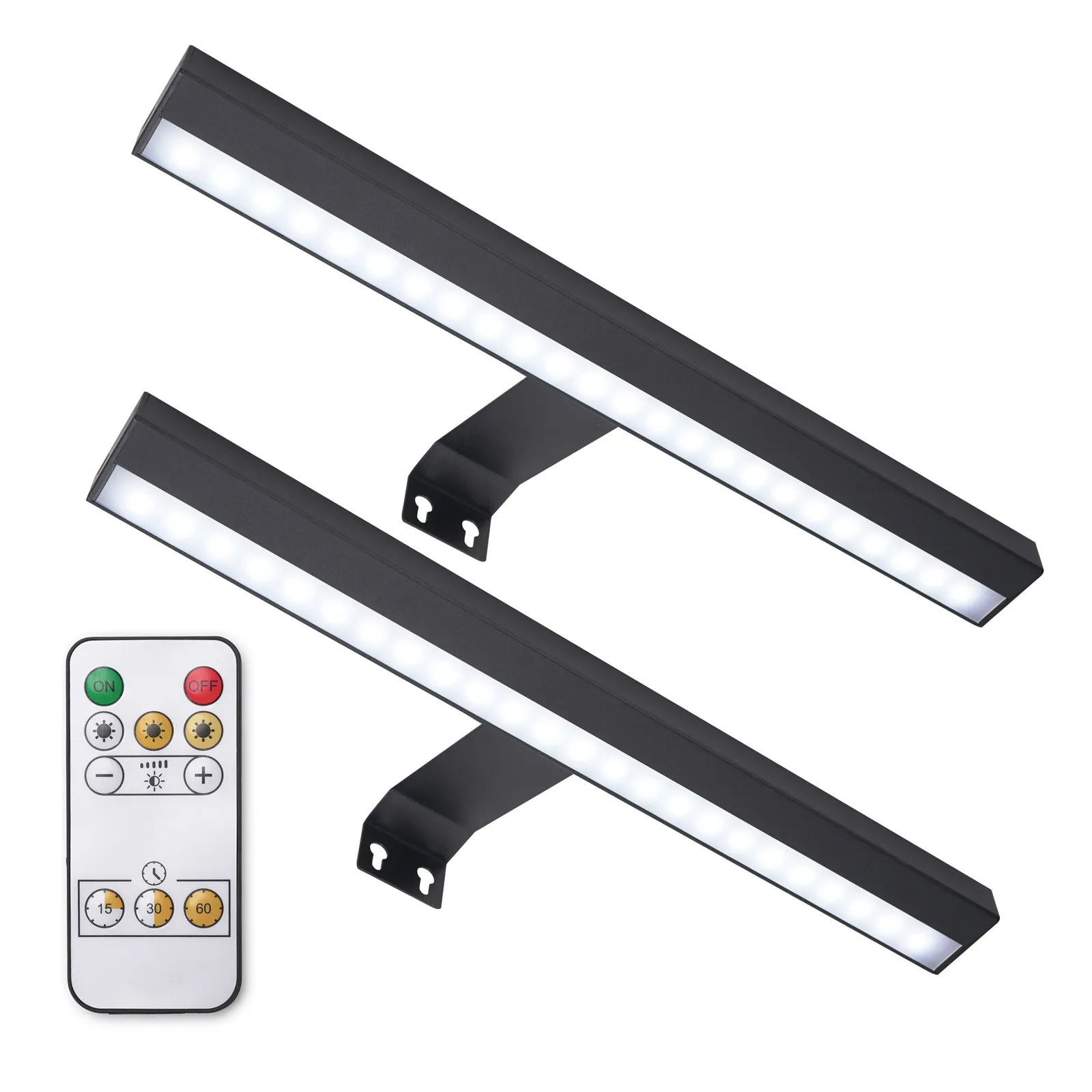 ValueLights Ryle Rechargeable Easy Fit Wall Touch Single Light Fitting in Black 6