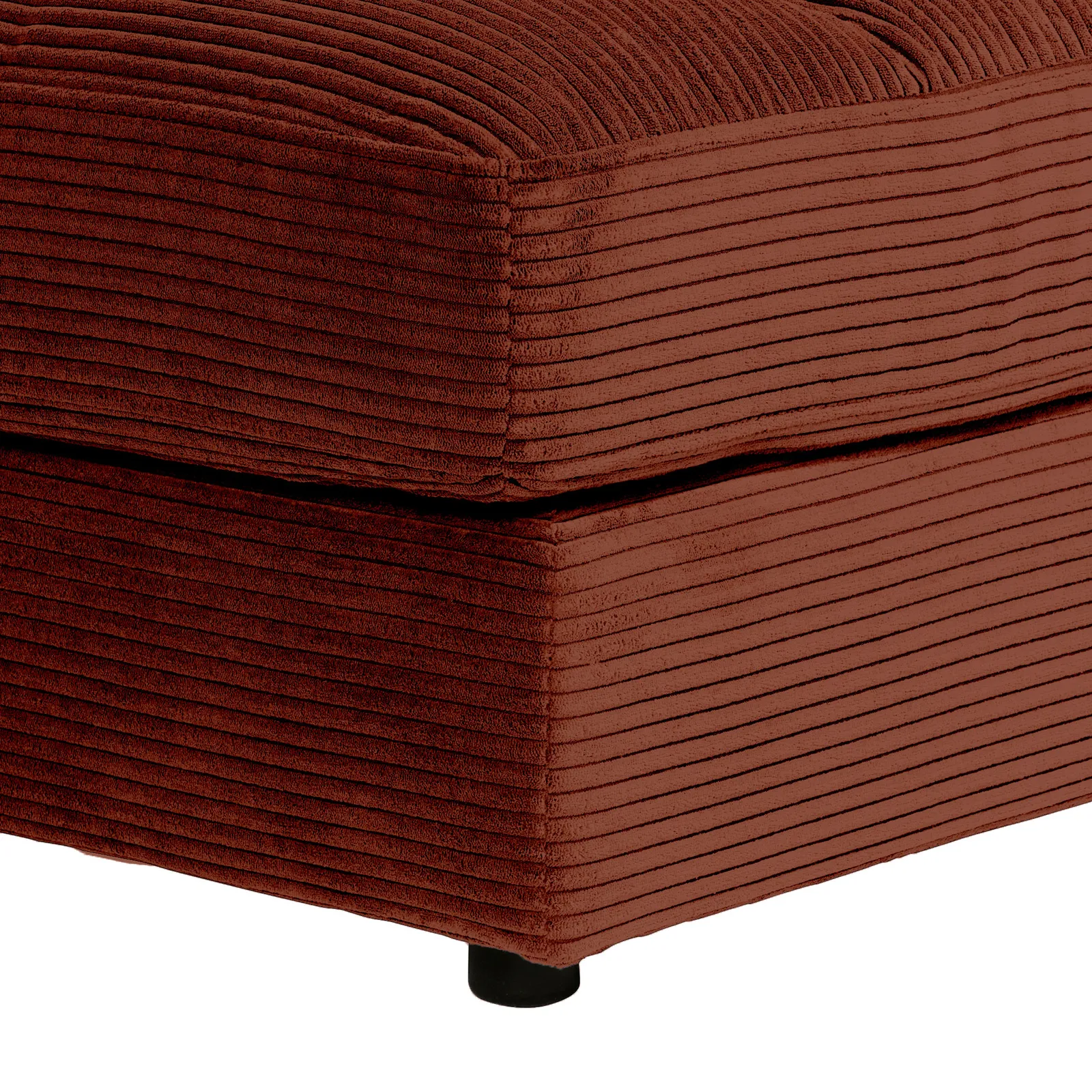Twain Large Long Armchair Armrest Right Modular Sofa, Red Fabric | Barker & Stonehouse 5