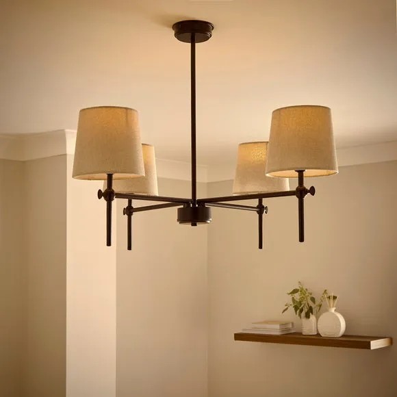 Charleston 4 Light Diner Ceiling Light 2