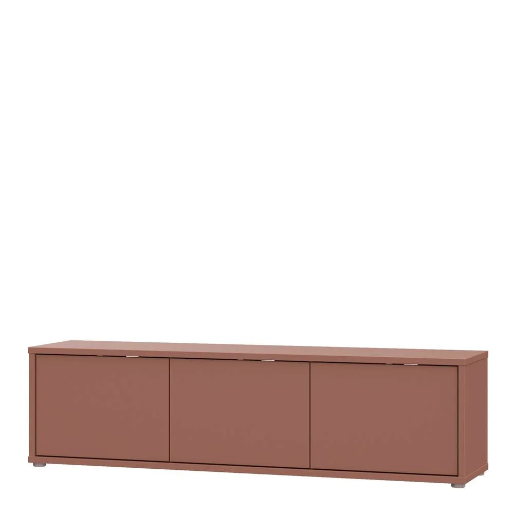 Furniture To Go Alice Springs Wide TV Cabinet with 3 Doors Push-Open in Terracotta 4
