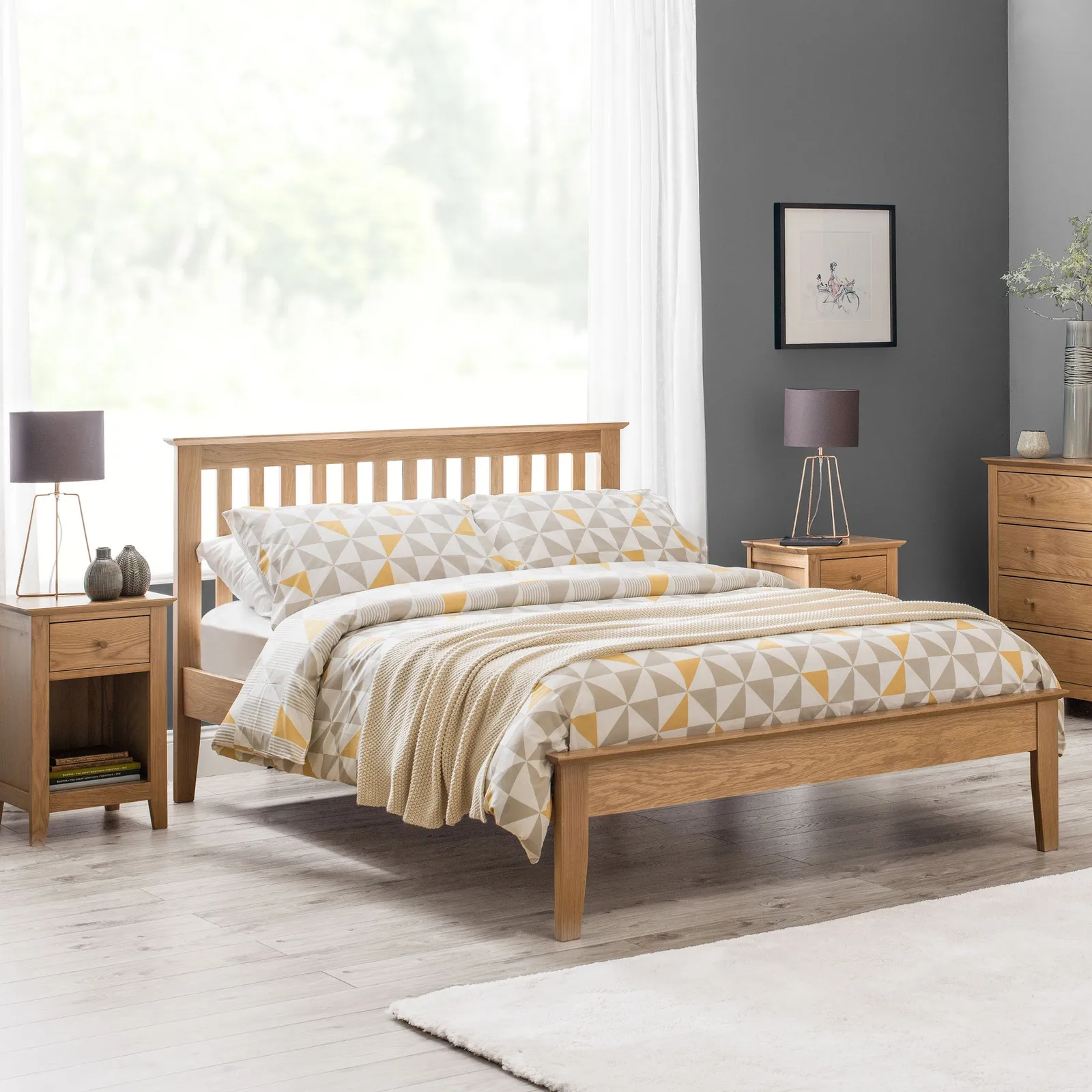 Salerno Wooden Bed Frame 1