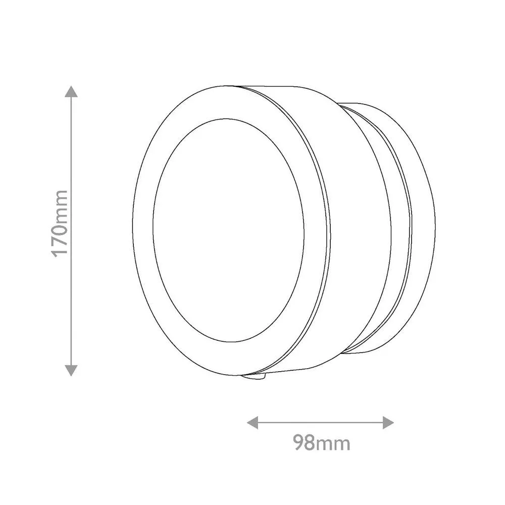 Netlighting Mercer Small Wall Light Matte Black 2
