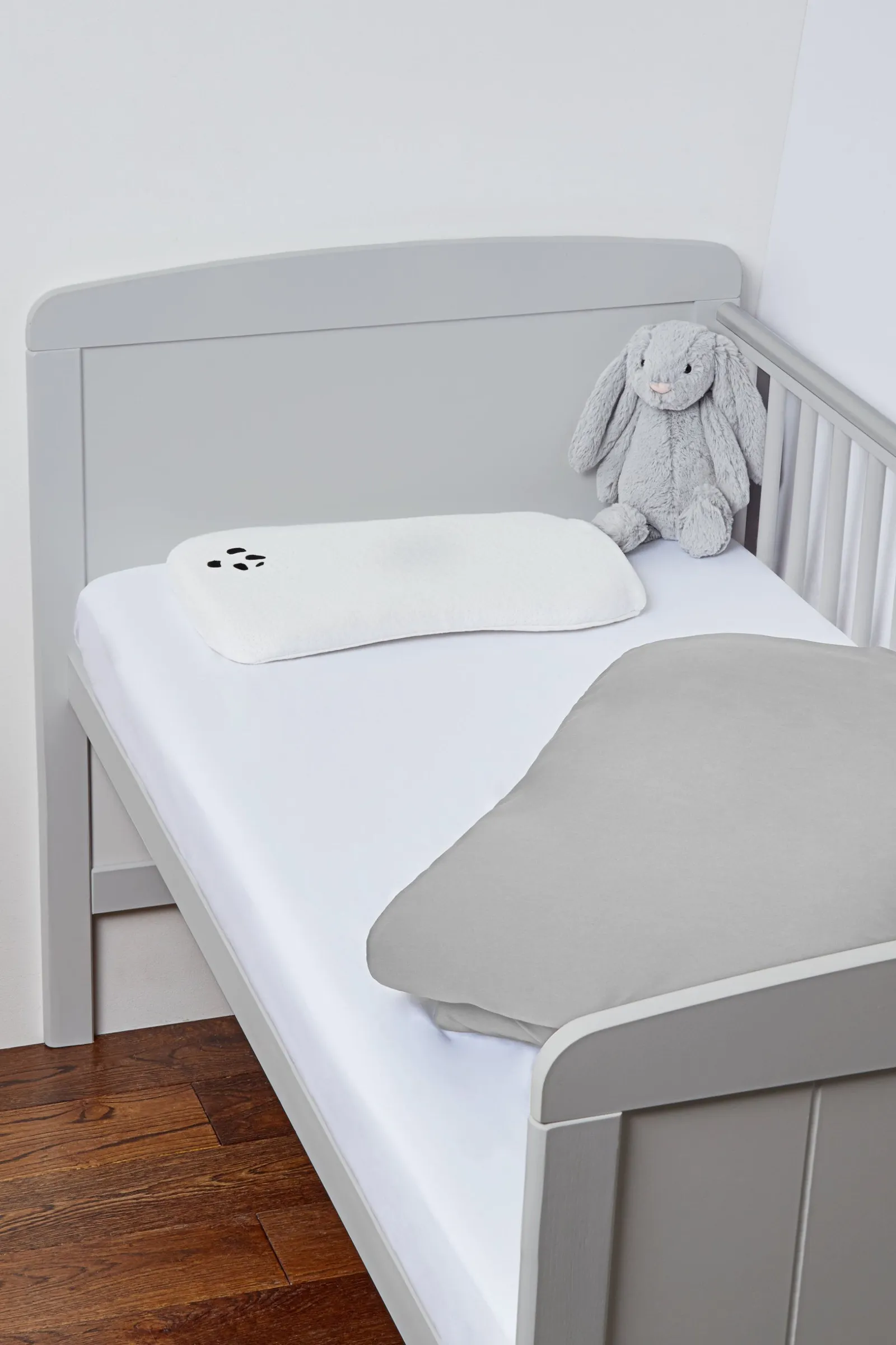 Panda London 100% Bamboo Duvet Cover - Cot & Cotbed in Mid Grey 2