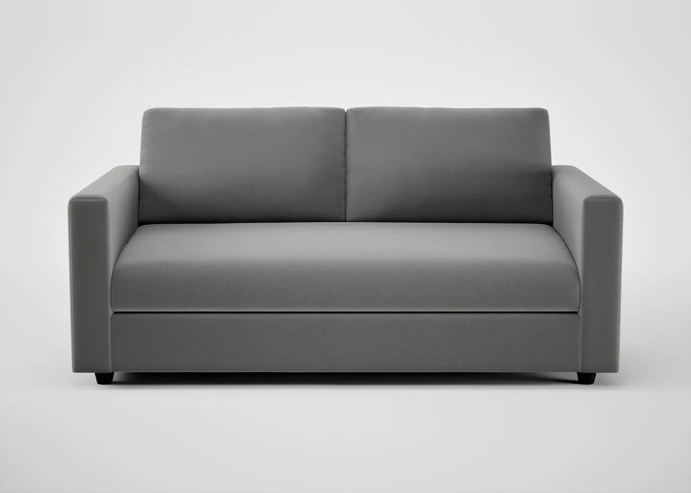 Heal's Nimbus II 3 Seater Sofa Smart Velvet Mercury Black Feet 1