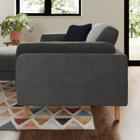 Newton Luxe Chenille Corner Chaise Sofa 2