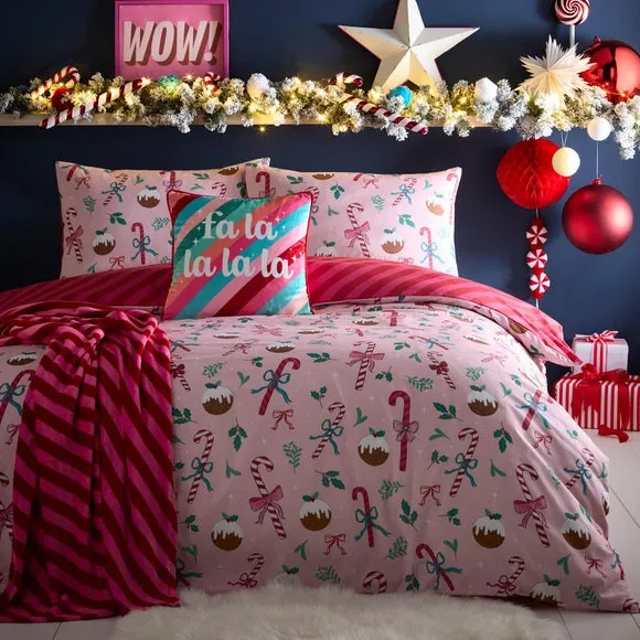 Fusion Festive Fancy Polycotton Duvet Cover & Pillowcase Set 6