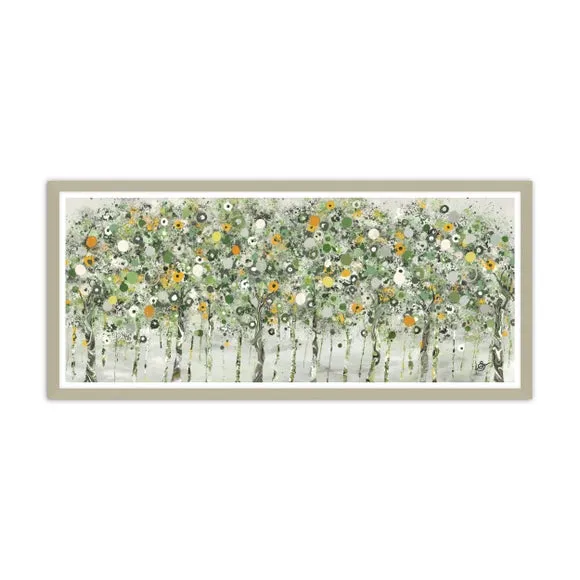 Beyond The Verdant Trees Framed Print 2