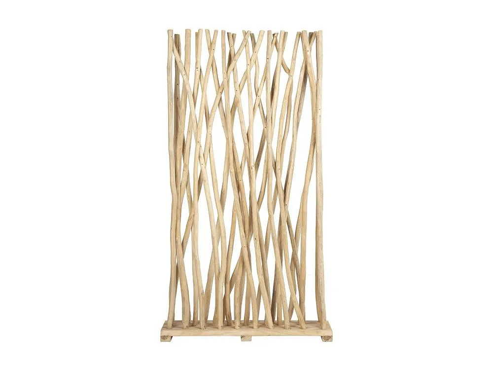 Vente-unique Teak Wood Room Divider - L 100 X W 25 X H 180 Cm - Natural - GAYANA in Light Oak 4