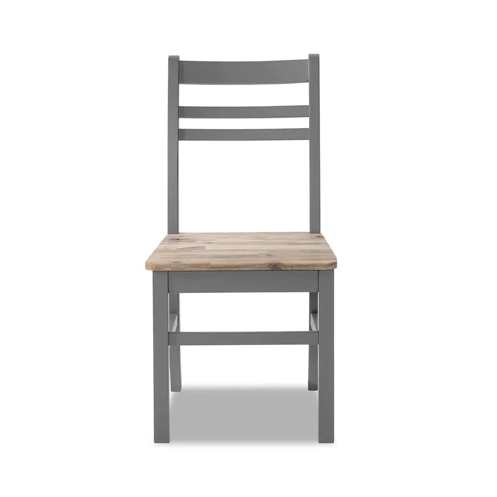 Statement Furniture Florence Country Style Wooden Chair in Light Grey 5