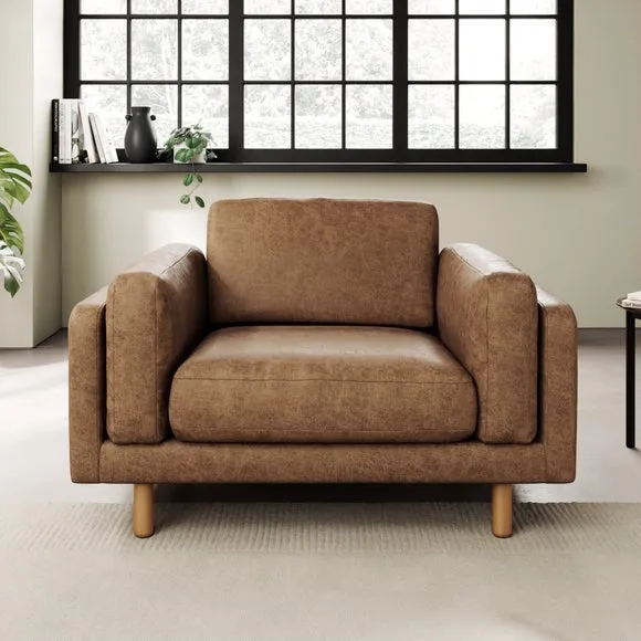 Newton Arizona Faux Leather Snuggle Chair