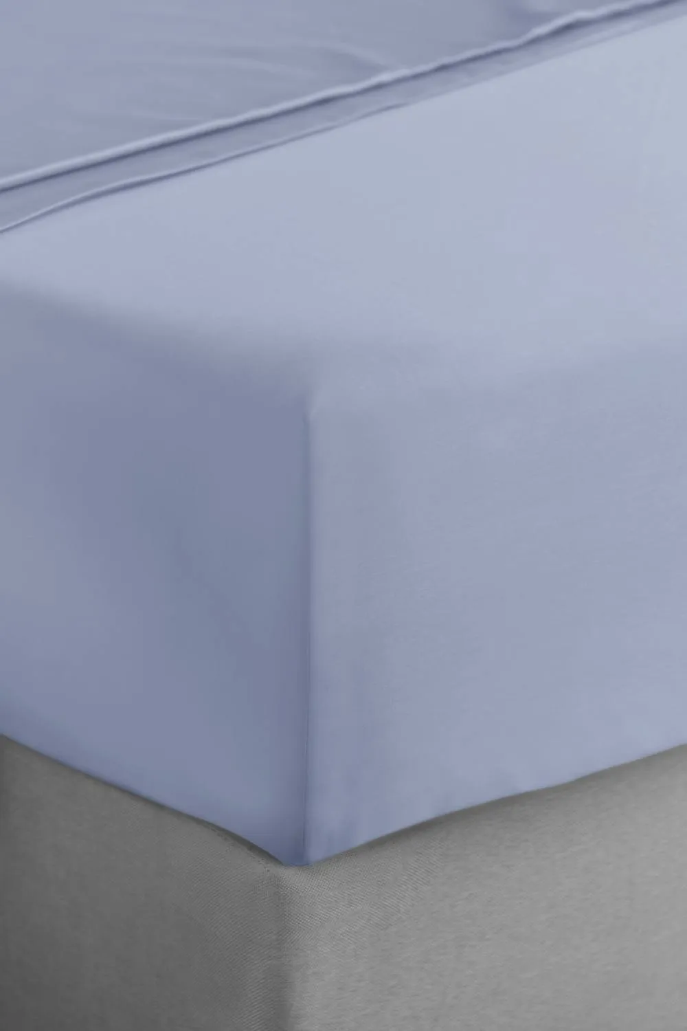 Bianca 400 Thread Count Cotton Sateen 36cm Depth Sheet in Blue 2