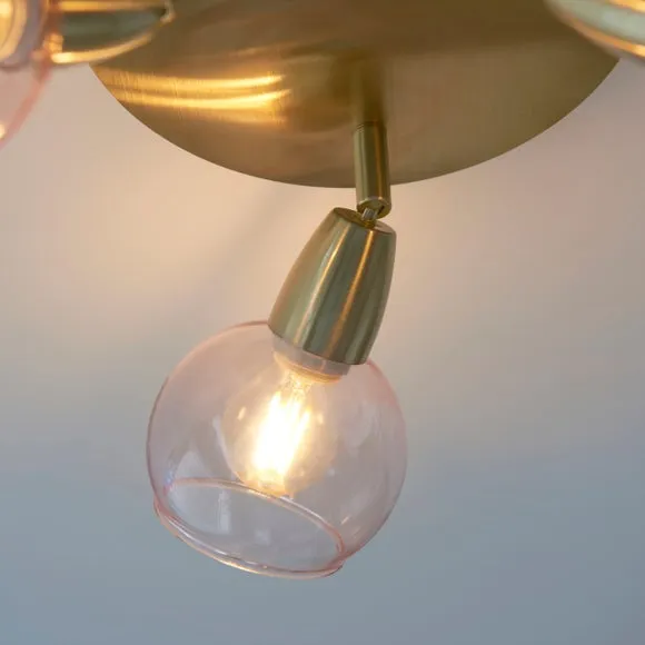 Tia 3 Light Semi Flush Spotlight 6