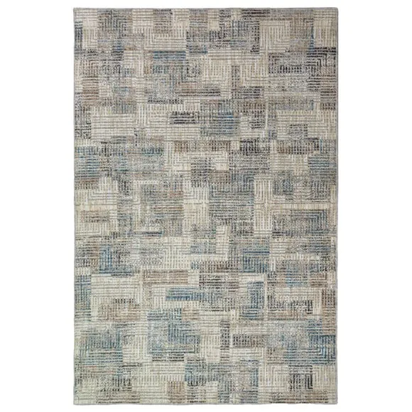 Geo Grid Modern Striped Rug 5