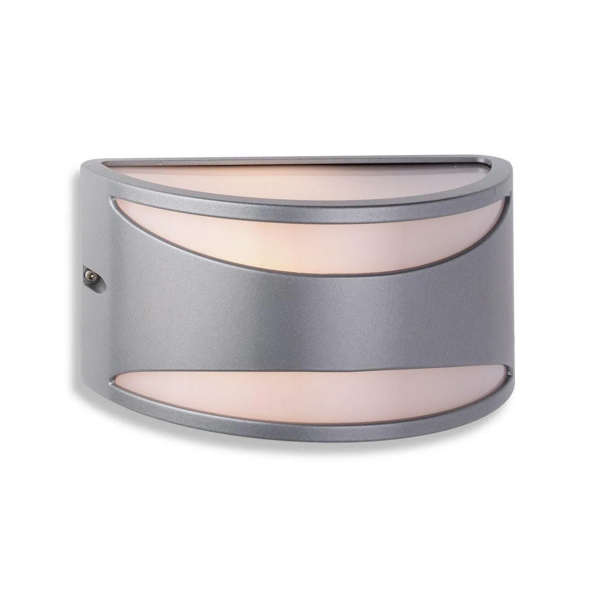 Netlighting Meridian 1 Light Wall Light 60W Silver IP65 E27