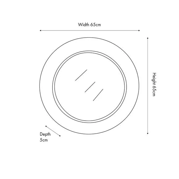 Newborough Burr Wood Effect Round Wall Mirror 6