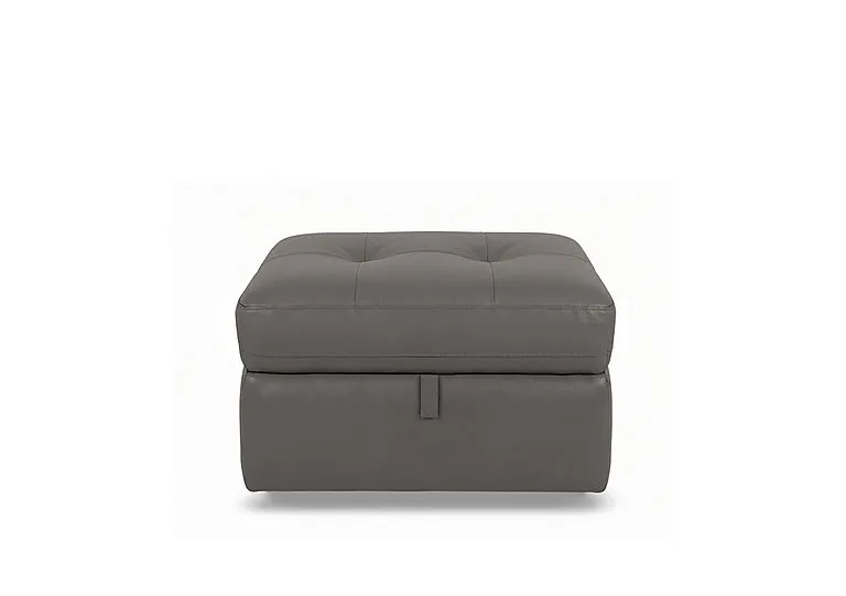 Drift Leather Storage Footstool - BV Elephant - Living Room Furniture - In Time for Christmas