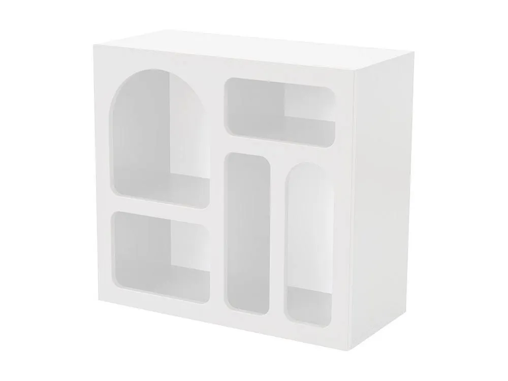 Vente-unique Console Table With 5 Niches - White - LUELA 6