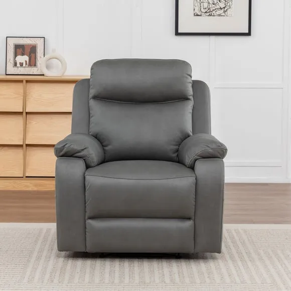 Aviemore Faux Leather Manual Reclining Chair 2