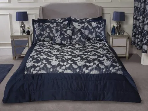 New Edge Blinds Meadows Bedspread in Blue
