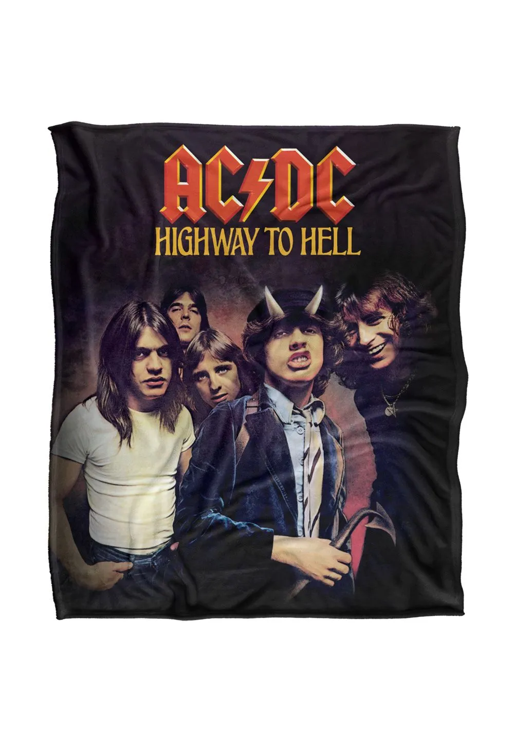 AC/DC ACDC Highway Silky Touch Super Soft Throw Blanket 152 X 127 cm in White